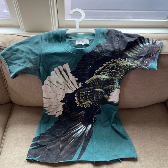 Rare Maison Margiela fitted t-shirt with bird print, size medium - Picture 4 of 8